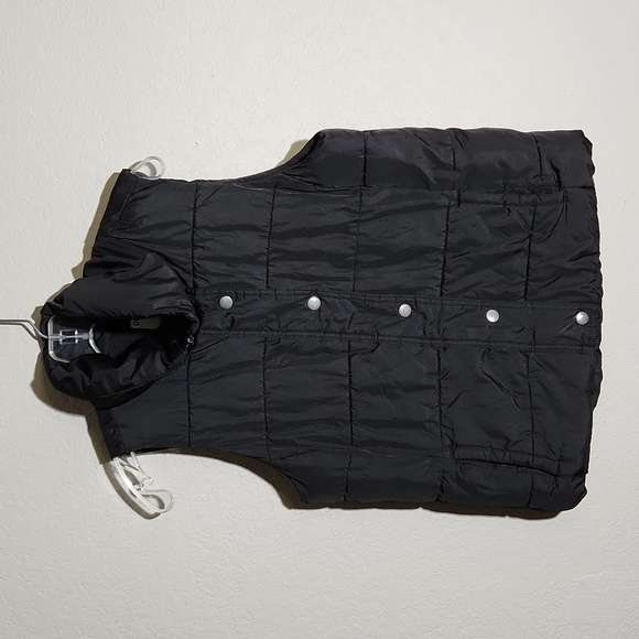 Old Navy Vest Womens size M black puffer Packable - Picture 1 of 9